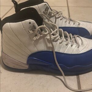 Jordan White and Blue Men's Shoes